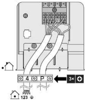 DAIKIN RXF60D5V1B - Anschluss der elektrischen Leitungen an das Außengerät - 2