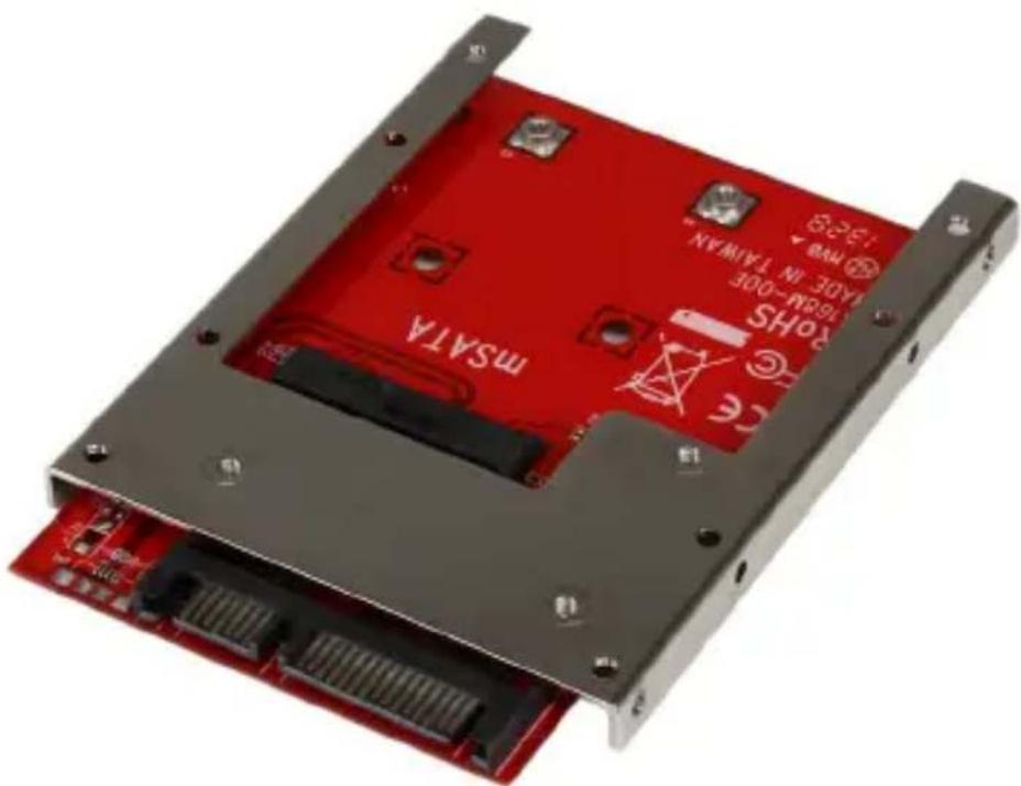 StarTech.com SAT32MSAT257 - mSATA SSD - 2.5インチSATA SSDコンバーター - 1