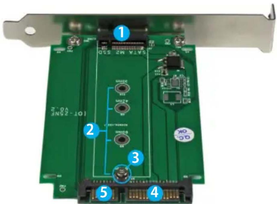 StarTech.com S32M2NGFFPEX - リアビュー - 1