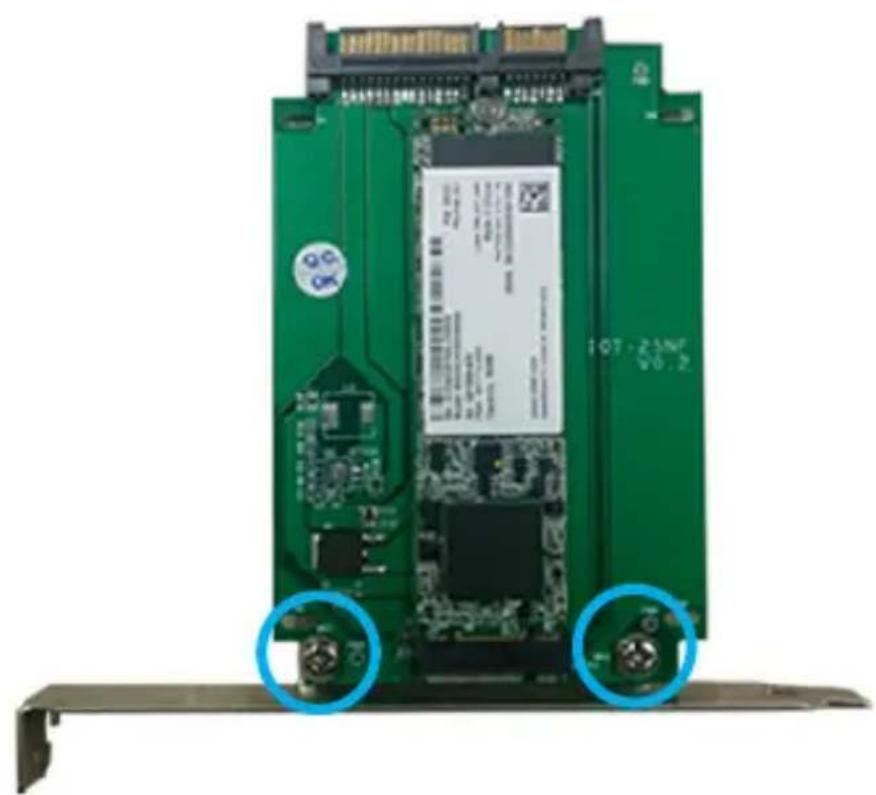 StarTech.com S32M2NGFFPEX - ブラケットのインストール手順 - 1
