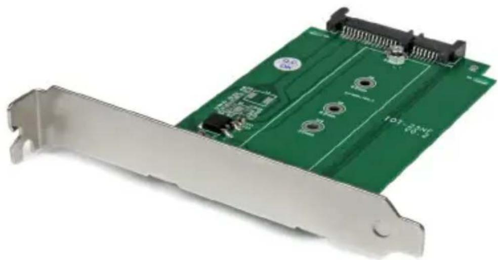 StarTech.com S32M2NGFFPEX - SATA - M.2 NGFF SSDアダプタ (拡張スロットマウント) - 1