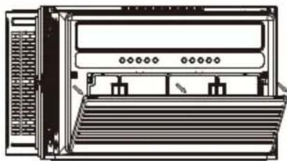 WHIRLPOOL WHAW-241IN - 3B. Retirez le filtre et le panneau avant - 1