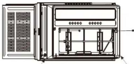 WHIRLPOOL WHAW-241IN - 3C.. Retirez les vis du panneau avant et du coffret - 1