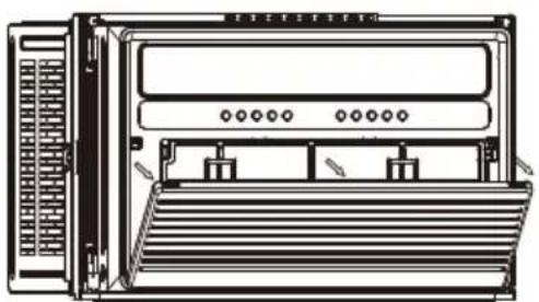 WHIRLPOOL WHAW-241IN - Air Filter Removal - 1