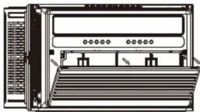 WHIRLPOOL WHAW-151IN - 3B. Remove filter and front panel - 1