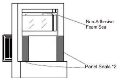 WHIRLPOOL WHAW-151IN - Step 11: Filling the Gap Between Sashes Applying the Panel Seals - 1