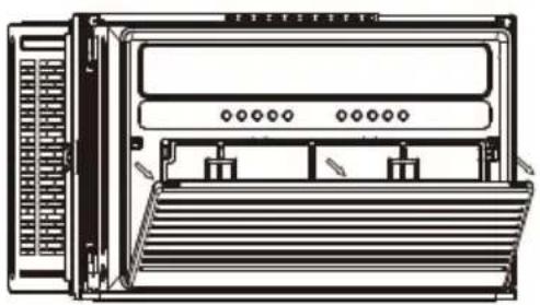 WHIRLPOOL WHAW-151IN - Air Filter Removal - 1