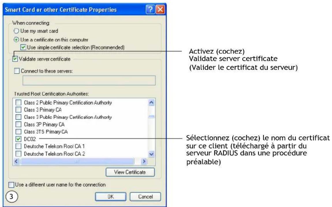 ZEBRA 9160 G2 - B.7.2 Client WPA/WPA2 Enterprise (RADIUS) utilisant un certificat EAP-TLS - 4