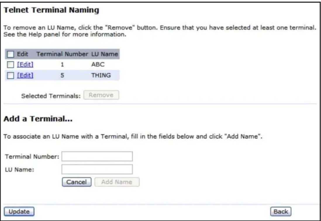ZEBRA 9160 G2 - Configure LU Names (Configurer les noms de LU) - 1