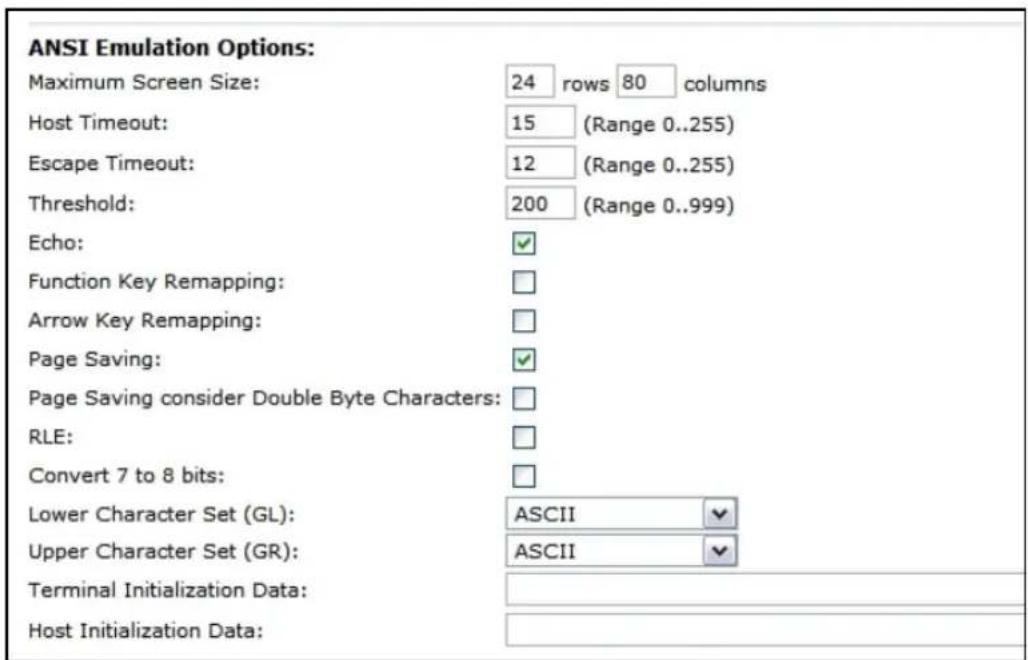 ZEBRA 9160 G2 - Options d'émulation - 1