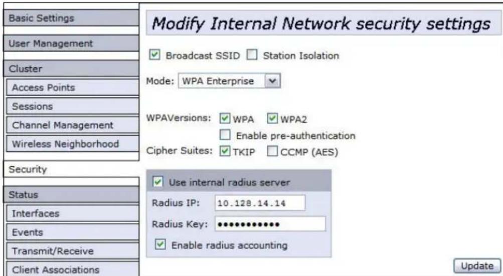 ZEBRA 9160 G2 - B.7.1 Client WPA/WPA2 Enterprise (RADIUS) utilisant EAP/PEAP - 2