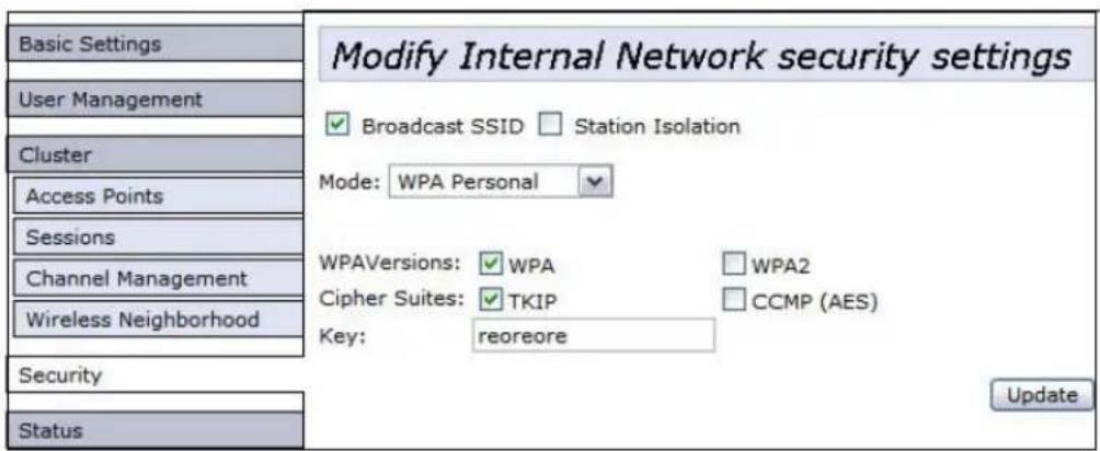ZEBRA 9160 G2 - B.8 Configuration de la sécurité WPA/WPA2 Personal (PSK) sur un client - 1