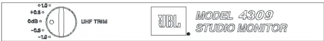 JBL 4309 - CONTROLES/AJUSTES - 1