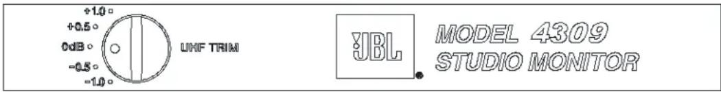 JBL 4309 - CONTROLS/ADJUSTMENTS - 1
