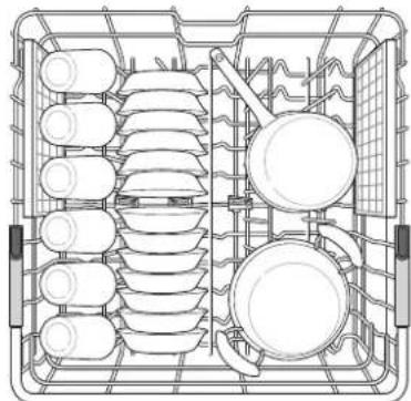 SIGNATURE SKSDW2411T - Carga de platos y ollas - 1