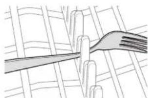 SIGNATURE SKSDW2411T - Plegado de las+puntas分开adas para cubiertos - 2