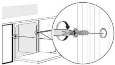 SIGNATURE SKSDW2411S - Fixation du lave-vaisselle au cadre de l'armoire - 2