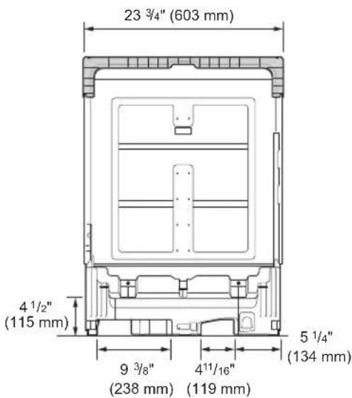 SIGNATURE SKSDW2411S - Dimensions du produit - 1