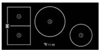 SIGNATURE SKSIT3001GE - Selecting the Cooking Zone - 1