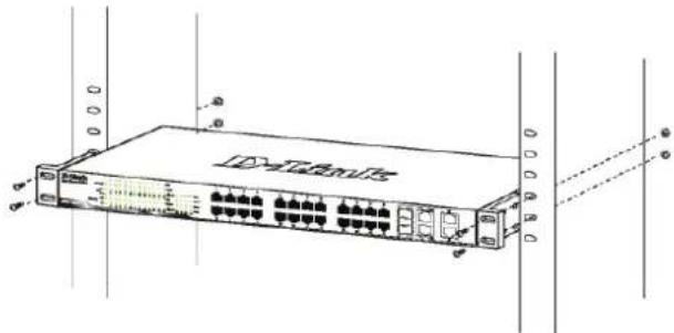 D-LINK DGS-1210-28P - Instalación en rack - 2