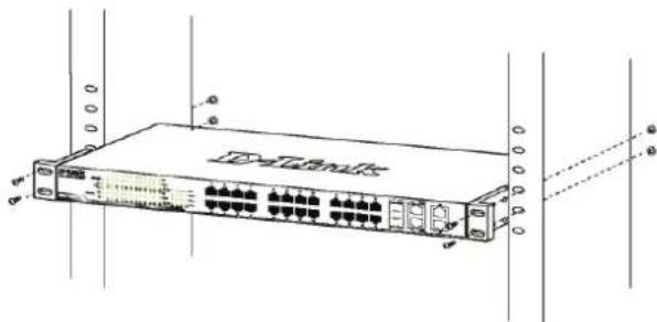 D-LINK DGS-1210-28P - Instalação em Rack - 2