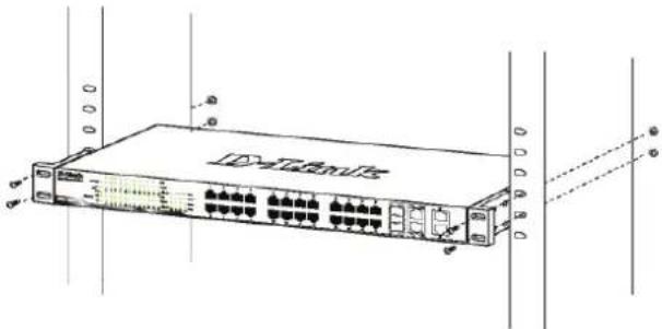 D-LINK DGS-1210-28P - Rack Installation - 2