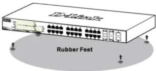 D-LINK DGS-1210-28P - Pemasangan di atas meja atau papan - 1