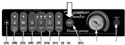 Magic Vac Jumbo Plus - - Pulsante STOP/CANCEL - 2C - 1