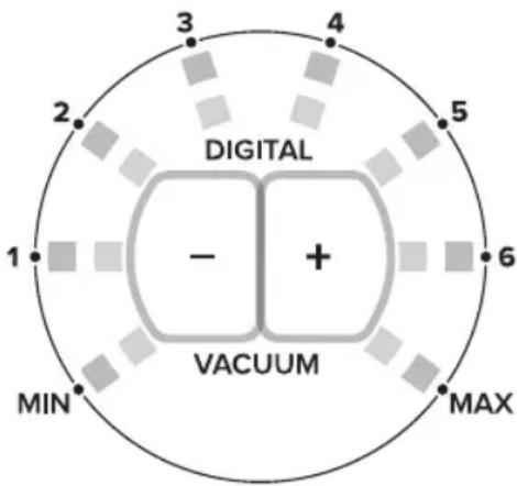 Magic Vac Perfetta - Funcionamento do vacuómetro digital - 1