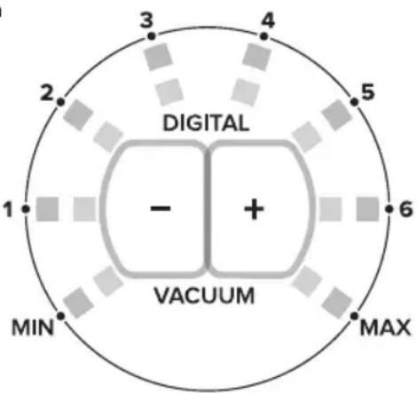 Magic Vac Perfetta - Funcionamento del vacuómetro digital - 1