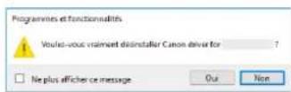 CANON imageFORMULA DR-S350NW - Dans la liste de programmes, sélectionnez l'application à supprimer et cliquez sur [Désinstaller]. - 2