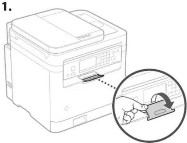 CANON i-SENSYS MF287dw - De papierstopper en het bedieningspaneel instellen - 1