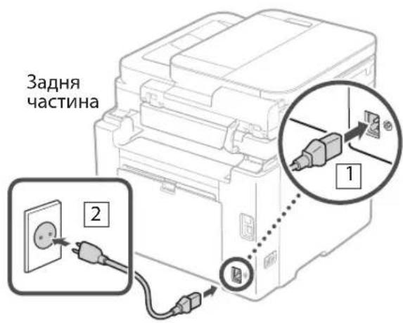 CANON i-SENSYS MF287dw - Підключення шнура живлення - 1