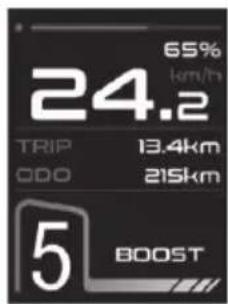 SHARP BK-RS08EB - Pedalassistansnivå - 3