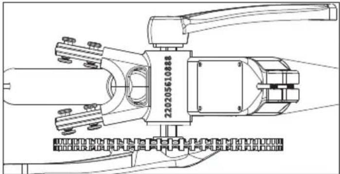 SHARP BK-RS08EB - Številka okvirja kolesa - 1