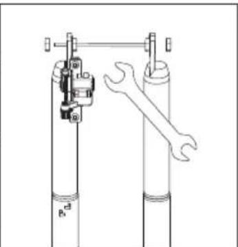 SHARP BK-RS08EB - PASO 4: Instale la rueda delantera - 2