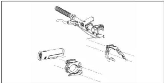 SHARP BK-RS08ES - PASSAGGIO 9: Installa le luci, il riflettore, ecc. - 1