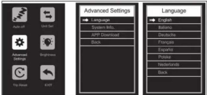 SHARP BK-GS03EG - Sprogindstilling - 2