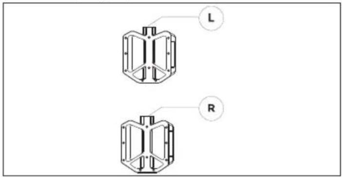 SHARP BK-GS03EW - SCHRITT 2: Installieren Sie die Pedale - 1