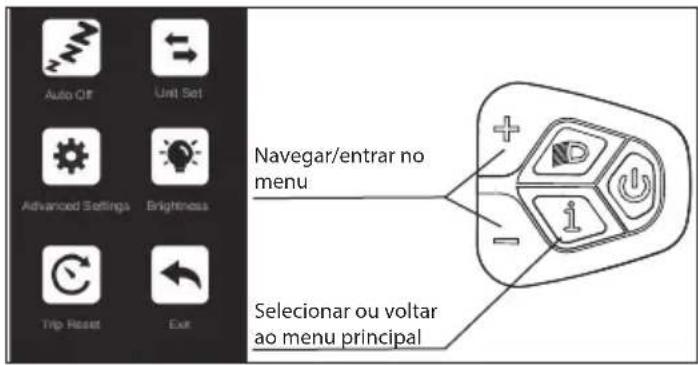 SHARP BK-GS03EW - Menu de Configurações - 1