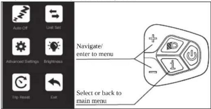 SHARP BK-GS03EW - Settings Menu - 1