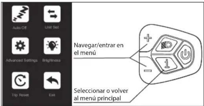 SHARP BK-GS03EW - Menú de Configuración - 1