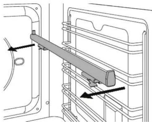 LA GERMANIA F6011LAGPSNE - Removing the Telescopic Rails - 1