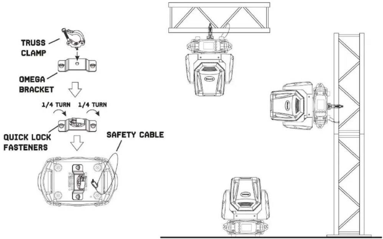 BeamZ Cobra Wash120 - INSTALACION - 1