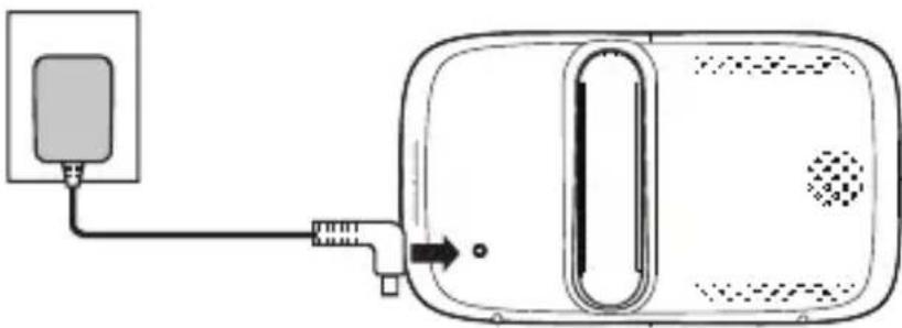 MOTOROLA VM75 - De voeding voor de hoofdeenheid aansluiten - 1