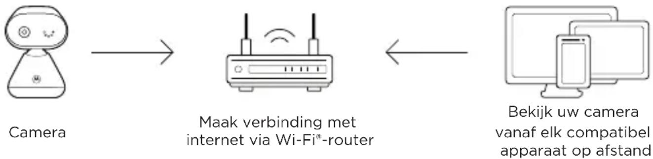 MOTOROLA PIP1000 Connect - Verbinding maken met wifi® en de Nursery App gebruiken - 1
