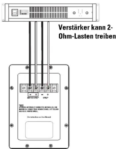 QSC SC-423 - Einzelner Wandler, Anschlussbeispiel: - 2