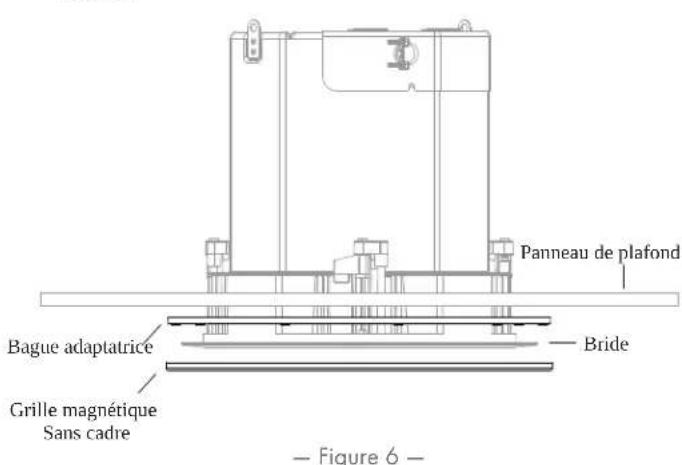 QSC AD-C6T-HP - Montage du haut-parleur : accessoire Sans cadre - 1