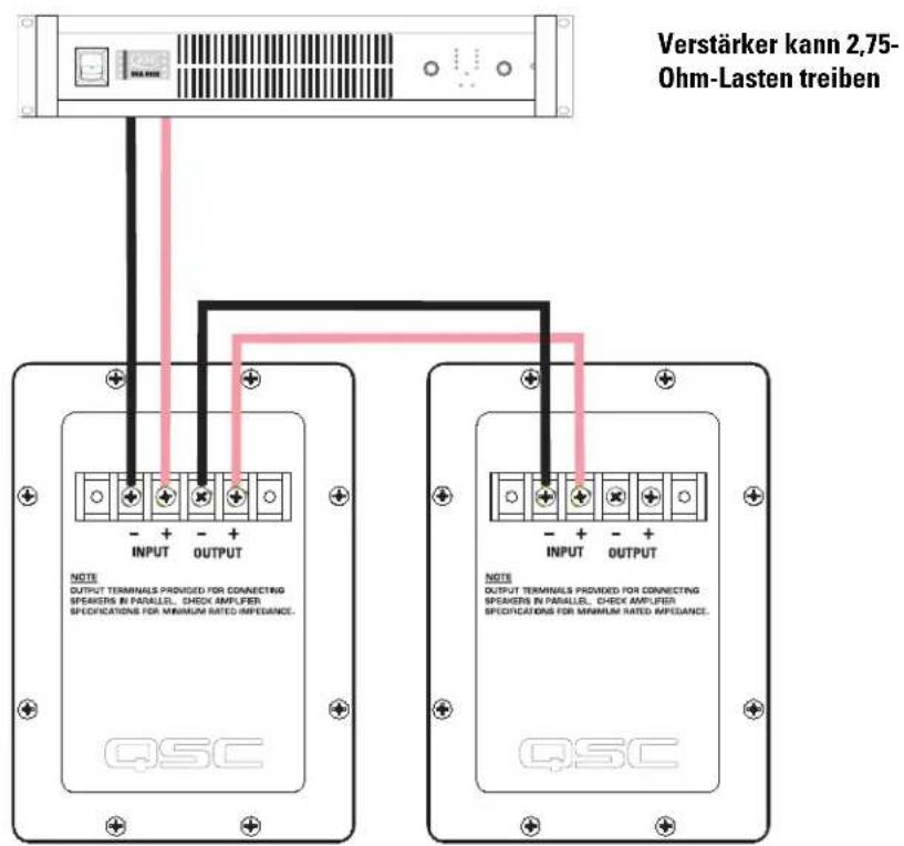 QSC SC-433 - Paralleler Anschluss des zweiten LF-4315 - 1
