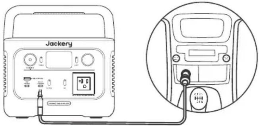 Jackery Explorer 240 v2 - Charging in the Car - 1